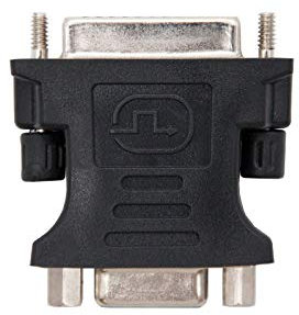 Nanocable 10.15.0704 - Adaptateur DVI vers SVGA, mâle-Femelle, 24+5, Noir