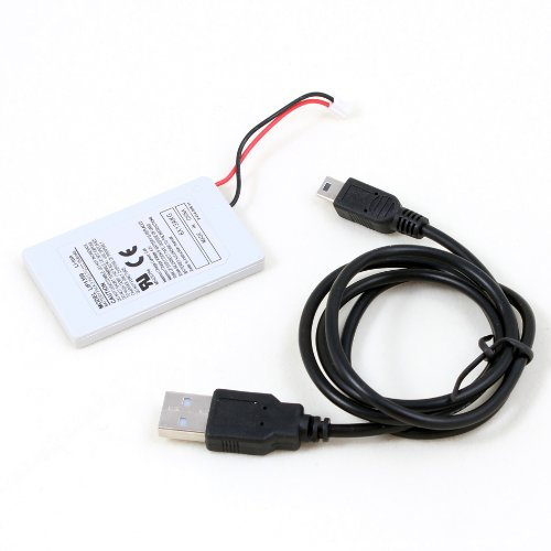 Batería de Repuesto para Controlador inalámbrico para PS3, con Cable USB, 1800 mAh