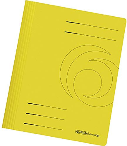 Herlitz 10902468 Schnellhefter Easy Orga, Manilakarton, gelb