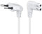 Goobay CEE 7/16 - IEC-60320-C7 - Cable (0,75 m, Macho/Macho, CEE7/16, C7 acoplador, Blanco)