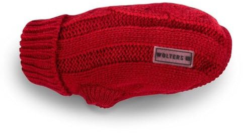 Wolters | Zopf-Strickpullover - rot | Rückenlänge 20 cm