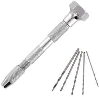 Model Craft PPV2237/D Metall Handbohrer mit 5 Bohrervarianten für Miniaturen