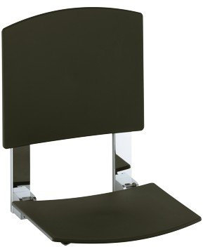 KEUCO Klappsitz Plan Care 34982 mit R Lehne W. Mont.sil elox/lichtgrau 34982170038