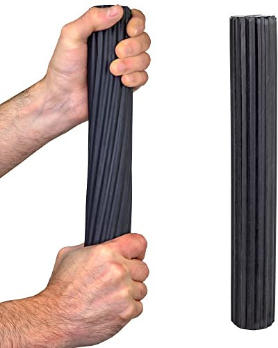 CanDo Hand- und Fingertrainer Twist-n-Bend, Flexibler Übungsstab, Trainingsstab, schwarz (sehr schwer), 10-1515