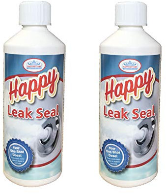 Happy Leak Seal 450ml Spa Sealer Pipe Fix A Hot Tub Pipework Shell Leaks Repair Spas (2 x 450ml)