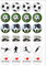24 PRE CUT I Love Football Sport Edible Wafer Paper Round Cake Toppers Decorations
