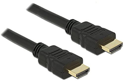 Delock Kabel HDMI A Stecker > HDMI A Stecker High Speed with Ethernet 4K 1,5 m, Schwarz