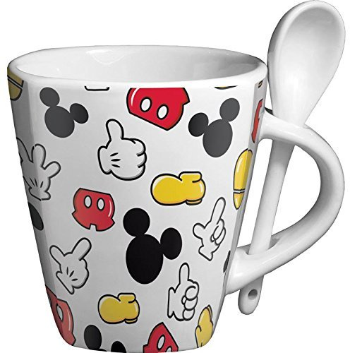 Disney Mickey Mouse Parts Mug with Spoon
