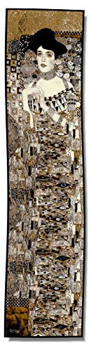 Artis Vivendi Tuch Schal Seidenschal Klimt - Adele silber 175 x 46 cm