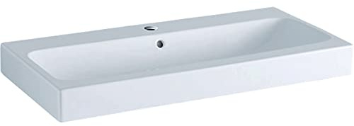 Geberit iCon Waschtisch 90x48,5cm weiß, 124090600, Farbe: Weiß