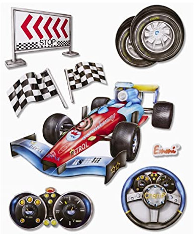 Hobbyfun 3D XXL Sticker Rennwagen