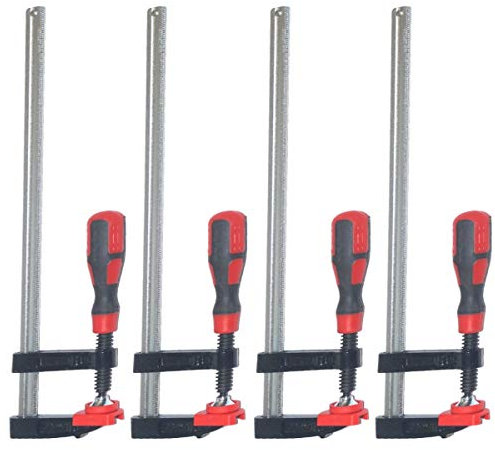 F Clamp Bar clamp Heavy Duty 300mm x 50mm (12) Long Quick Slide x 4 Clamps