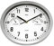 Mebus 06992 Quarz Wanduhr mit Thermometer / Hygrometer, Quarzwerk, Ø 25cm, silber (1 Stück)
