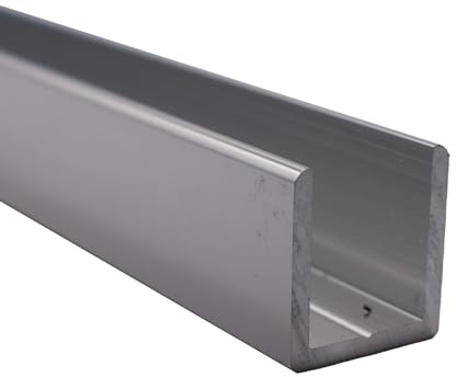 Dulles Glass 95 Chrome Deep U-Channel for 1/2 Thick Glass