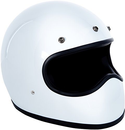 DMD 1FFS10000WH03 Racer Motorradhelm, Weiß, M