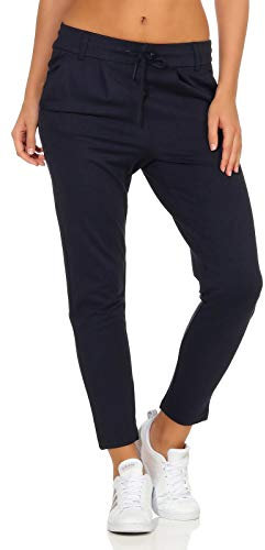 Only Onlpoptrash Life Easy Col Pant PNT Noos Pantalon Femme - Bleu (Night Sky) - S / 34L