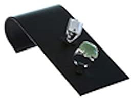 Porte Bijoux Porte Bague et Broche Toboggan en Simili Cuir (2 bagues) Noir