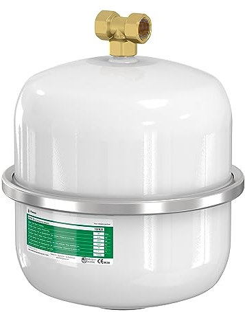 Flamco 14559 Vaso de Expansión para Instalaciones de Agua Potable, 25 Litros, Blanco