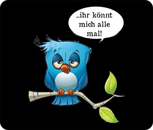 Crealuxe Mousepad personalisiert - Ihr könnt Mich alle mal - Mauspad mit Motiv, Spruch oder Wunschtext – Mousepad für Büro/Gaming – Geschenkartikel Computerzubehör – optional mit Namen oder Foto