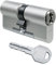 EVVA ICS Hochsicherheits-Doppelzylinder mit 3 Schlüssel, Länge (a/b) 51/46mm (c=97mm), mit Not-u. Gefahrenfunktion BSZ, modulare Bauweise SYMO