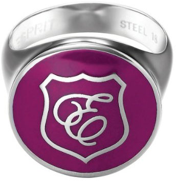 Esprit Damen-Ring Edelstahl E-Motion Pink Gr. 50 (15.9) ESRG11499B160