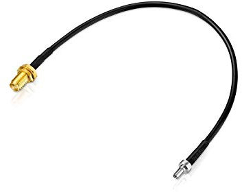 adaptare 60691 20 cm Pigtail CRC9-Stecker gerade/SMA-Buchse Adapter-Kabel für Antenne