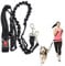 ADOGO® Hands Free Running Dog Lead, Multifunctional Adjustable Dog Leash, Dog Walking Lead, Adjustable Dog Seat Belt With Elastic Bungee And Reflective Stripe For Puppy, Large Dog Lead