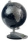 20 cm Welt-Zeit-Globus: Metallic silber