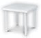 Resina:Tavolo Quadro Figaro Bianco cm. 80x80xh72