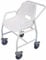 Aidapt Mobile Shower Chair with Locking Castors, Hand Grips and Push Bar. For Elderly, Disabled, Pregnant or Unsteady on their Feet Users