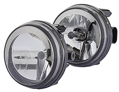 HELLA 1N0 009 295-801 FF/Halogen-Nebelscheinwerfersatz - Dynaview Evo2 - 12V - rund - Einbau - glasklare Streuscheibe - Lichtscheibenfarbe: transparent - links/rechts - Set - Menge: 2