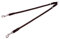 CopcoPet Fettleder-Doppelleine 50 cm x 15mm Braun – Koppel & Zwillingsleine für 2 Hunde – Robuste Verbindung mit 2 Messing Karabinern – Geflochten & langlebig – Für große Hunde