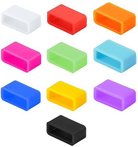 Silikon-Verschlüsse, kompatibel mit Fitbit, kompatibel mit Garmin, Misfit, Amiigo, Striiv oder Disney MagicBand (Kindergröße), behebt das Problem des Verschlusses, sichert das Armband mit Stil