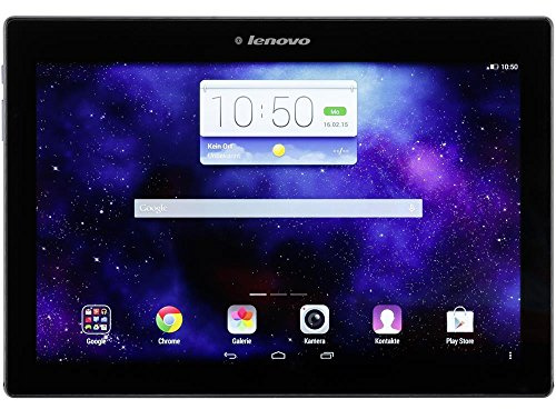 Lenovo TAB 2 A10-70 25,7 cm (10,1 Zoll Full HD IPS) Media Tablet (MediaTek MT8732 Quad-Core Prozessor, 1,5GHz, 2GB RAM, 16GB eMMC, 5MP + 8MP Kamera, Dolby Atmos Sound, LTE, Android) midnight blue
