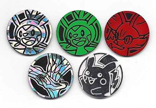 5 x Pokemon Game coins All different Randomly chosen