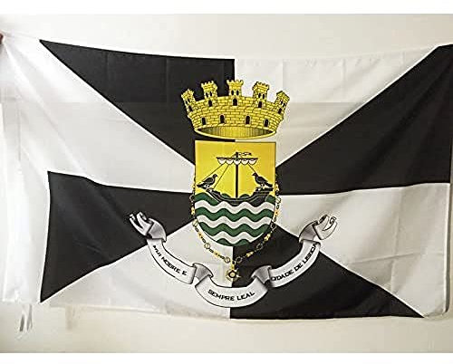 AZ FLAG - Drapeau Lisbonne - 90x60 cm - Drapeau Ville De Lisboa - Portugal 100% Polyester Avec Fourreau et Cordelette - Pavillon 50 g