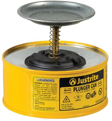 Justrite 10118 Sparanfeuchter 1L 18.4cm x 14.3cm Gelb