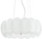 Ideal Lux Pendelleuchte Ovalino SP8, Weiß, Modern, 8 LED-Lichtquellen, Dimmbar, Halb-Unterputzmontage, Innenraum, Zuhause