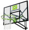EXIT Toys Galaxy Basketballkorb zur Wandmontage Outdoor - Inkl. Basketballring, Netz und Befestigungsmaterial - Korb in 5 Höhen verstellbar - für Kinder und Erwachsene - Robuster Rahmen - Grün/Schwarz