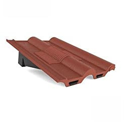 Antique Red Marley, Redland, Sandtoft Double Roman Roof in-Line Tile Vent Ventilator & Flexi Pipe Adaptor