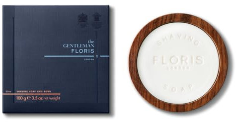 Floris London Elite Shaving Soap in a Wooden Bowl 100 g