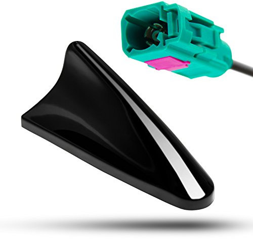 Universal Adapter-Universe Shark Dachantenne & Fakra Anschluss, Antennen-Verstärker, Phantomeinspeisung passend für Auto schwarz