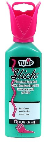 Tulip Dimensional Fabric Paint 1-1/4 Ounces-Slick-Leaf Green