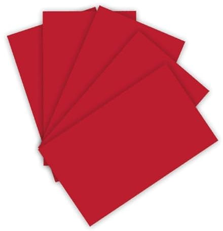 folia 6318 - Tonpapier 130 g/m², Tonzeichenpapier in ziegelrot, DIN A3, 50 Bogen, als Grundlage für zahlreiche Bastelarbeiten