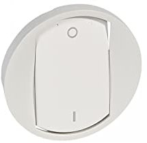 Legrand 068021 Enjoliveur Céliane Doigt Large pour Interrupteur Bipolaire, Blanc, Lot de 10