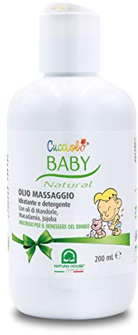 Cucciolo Baby & Mamy - Natürliches Massageöl, feuchtigkeitsspendend und reinigend, Mehrzweck, 200 ml