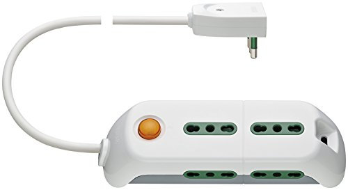 Vimar FP00581.C.B Mobile Mehrfachsteckdose (großer Stecker) 2P+T 16 A 250 V, 6 Ausgänge, Italienischer Standard SICURY Typ P17/11, Lichtschalter