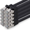 3,0 m - noir - lot de 10 câbles réseau CAT.7 câble patch SFTP PIMF LSZH câble Gigabit Lan 10Gb s câble brut cat7 avec connecteur RJ45 Cat6a compatible avec CAT5 CAT6 cat7 cat8
