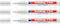 Lot de 3 marqueurs 750 par Edding Lot de 3 weiß