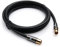 XO Cavo Antenna - 7.5M / 7.5 Metri - Cavo coassiale Antenna ad alte performance 24 K Placcato oro TV digitale RF TV - Nero